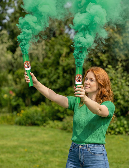 2 zelené ručné dymové granáty, 45 sekúnd