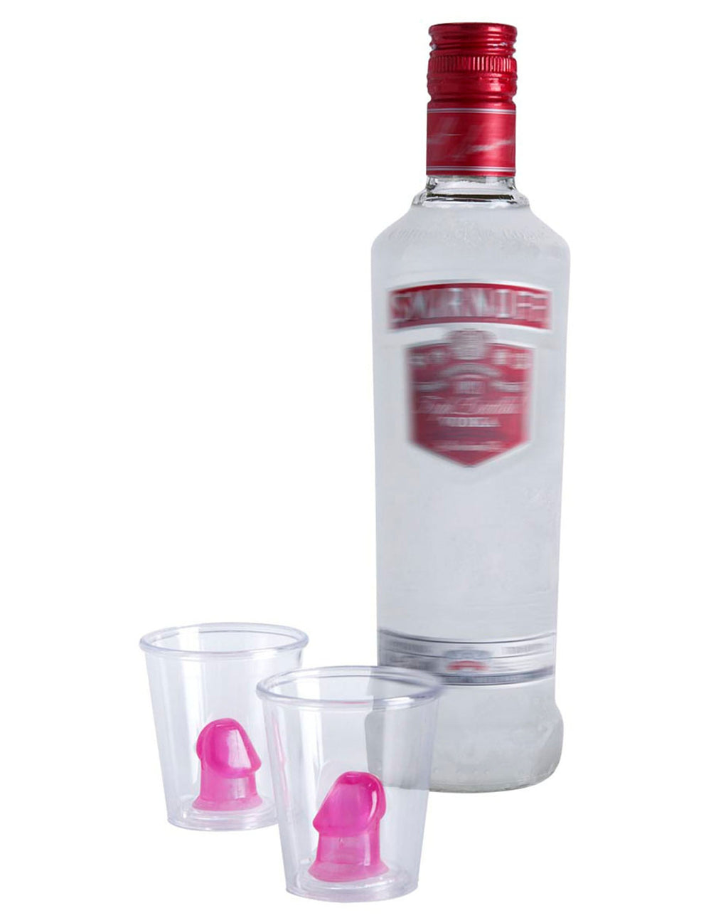 Mise en situation des verres à shooter zizi