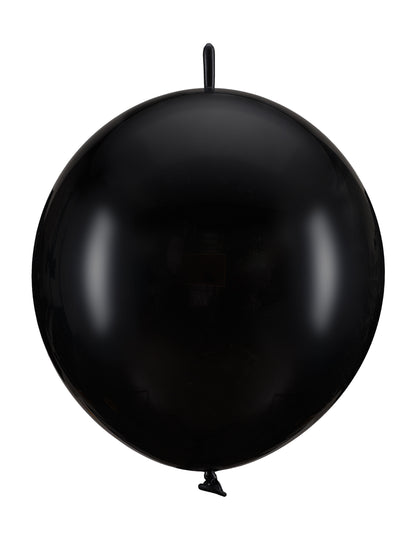 20 čiernych nafukovacích balónov na pripojenie 28 cm
