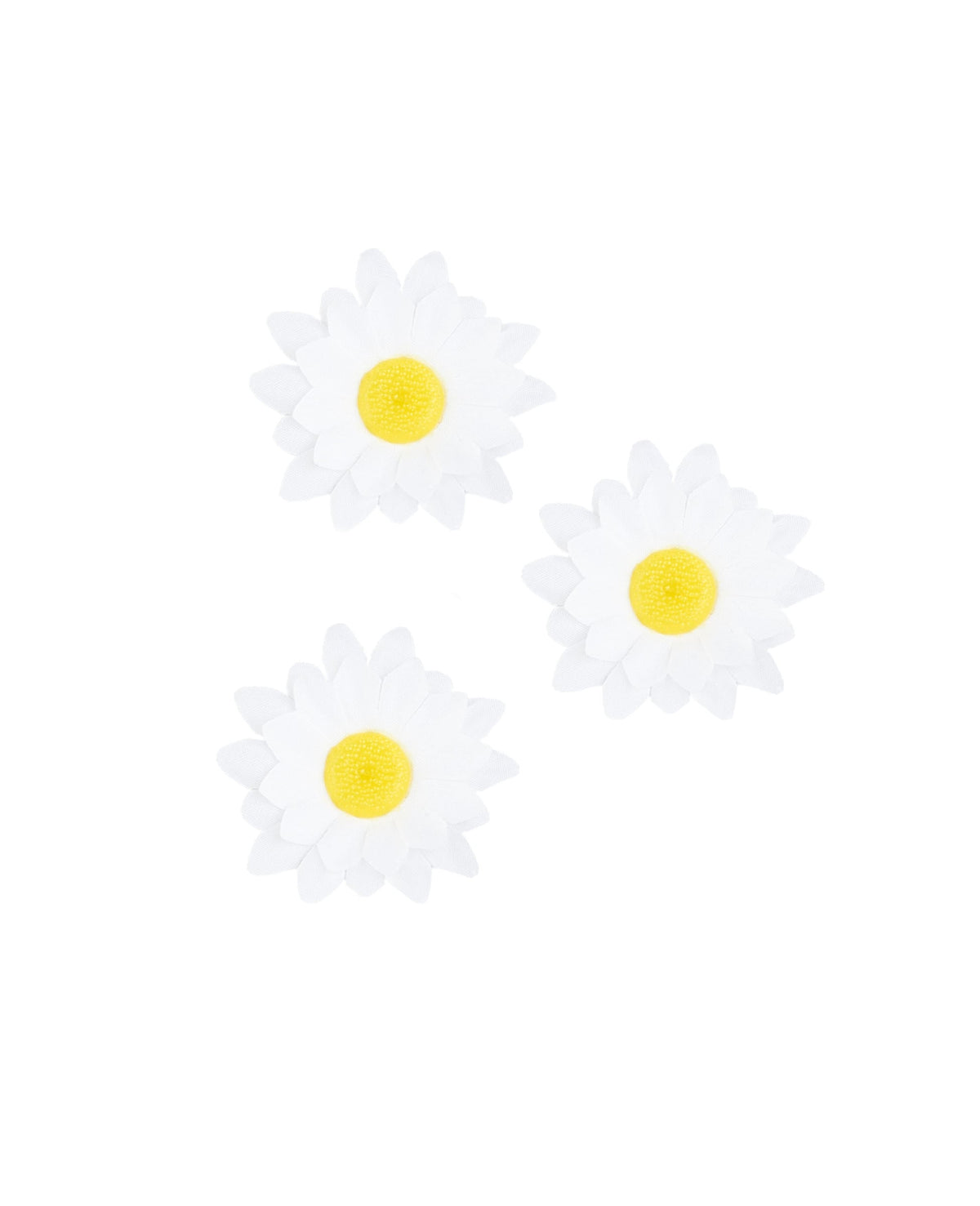 Détail des fleurs du 20 fleurs pâquerettes synthétiques pour décoration
