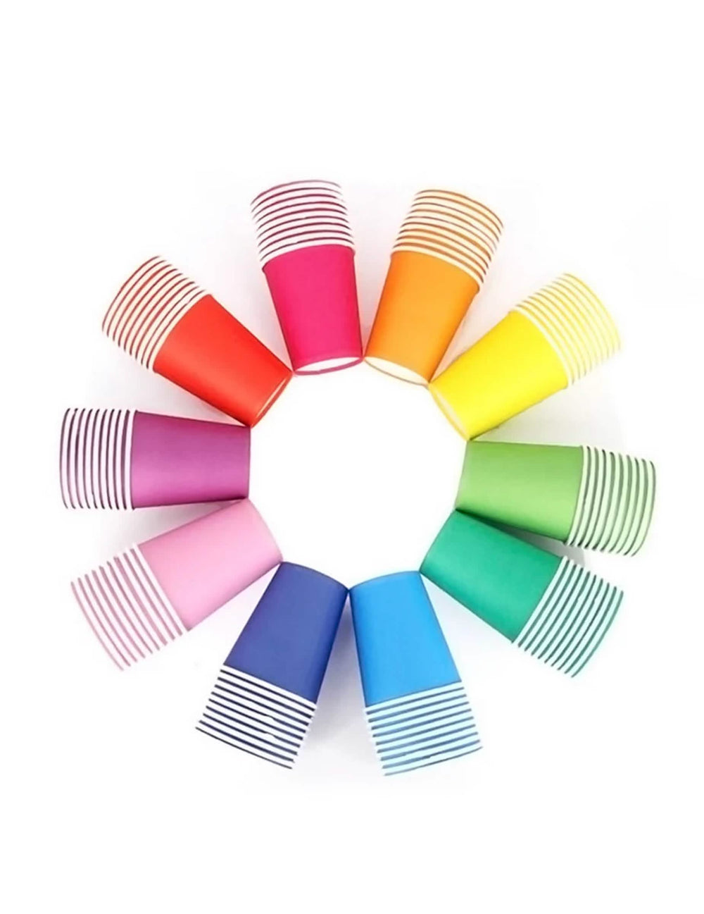 Nuancier des coloris disponibles des gobelets américains bleus en carton recyclable lot de 20