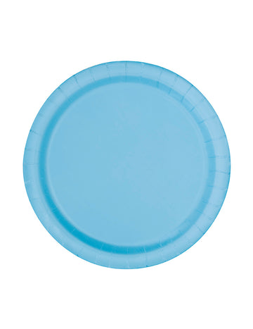 20 malých pastelových modrých kartónových dosiek 17 cm