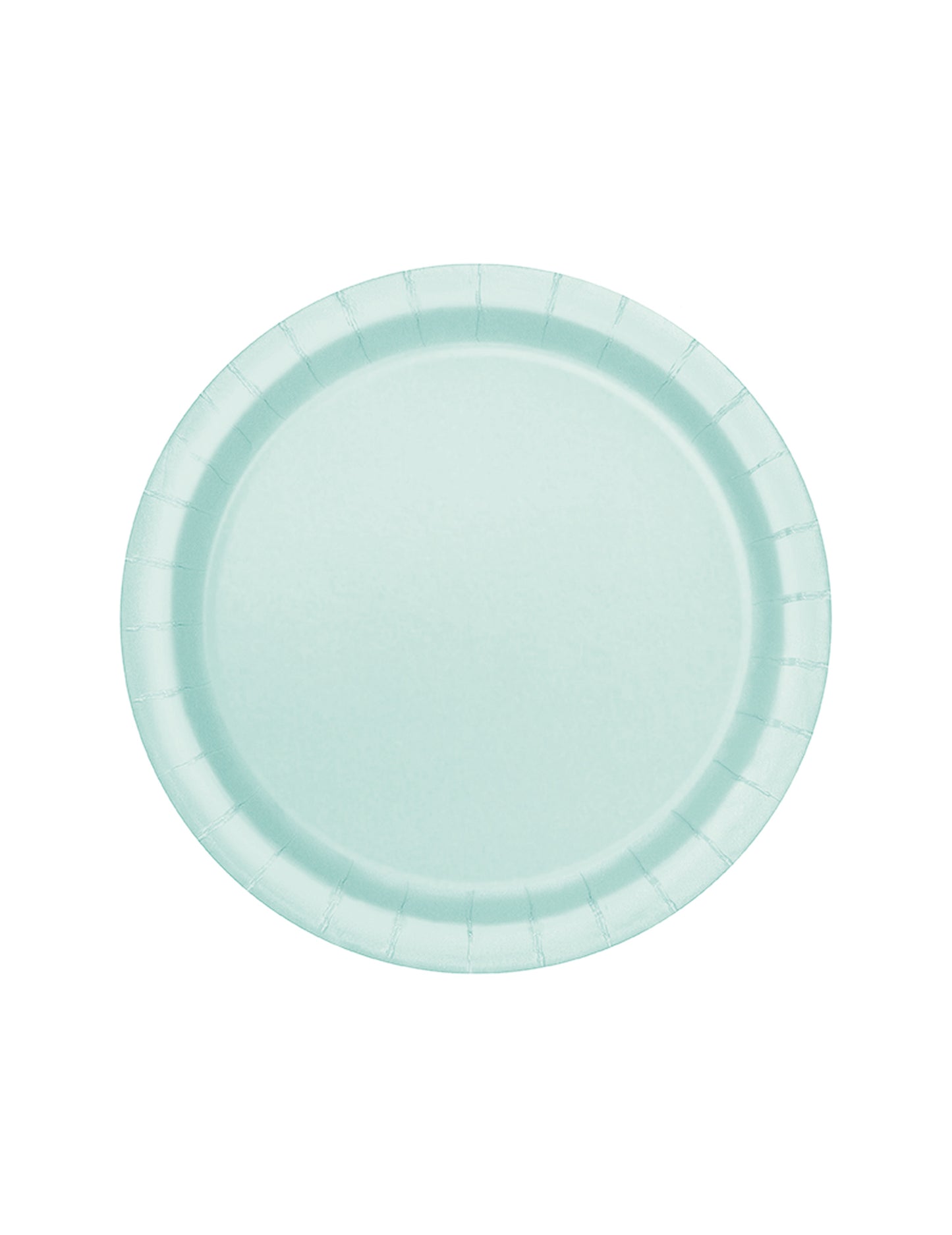 20 malých mätových papierových tanierikov 18 cm na dezert 