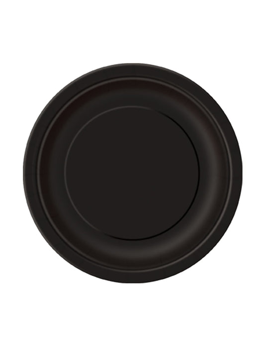 Assiettes en carton noires