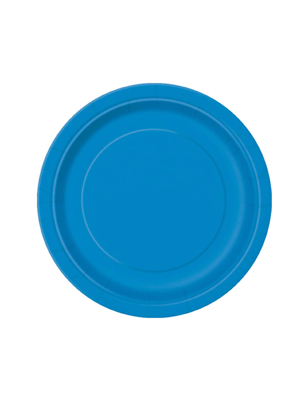 Assiettes rondes en carton pour dessert bleues