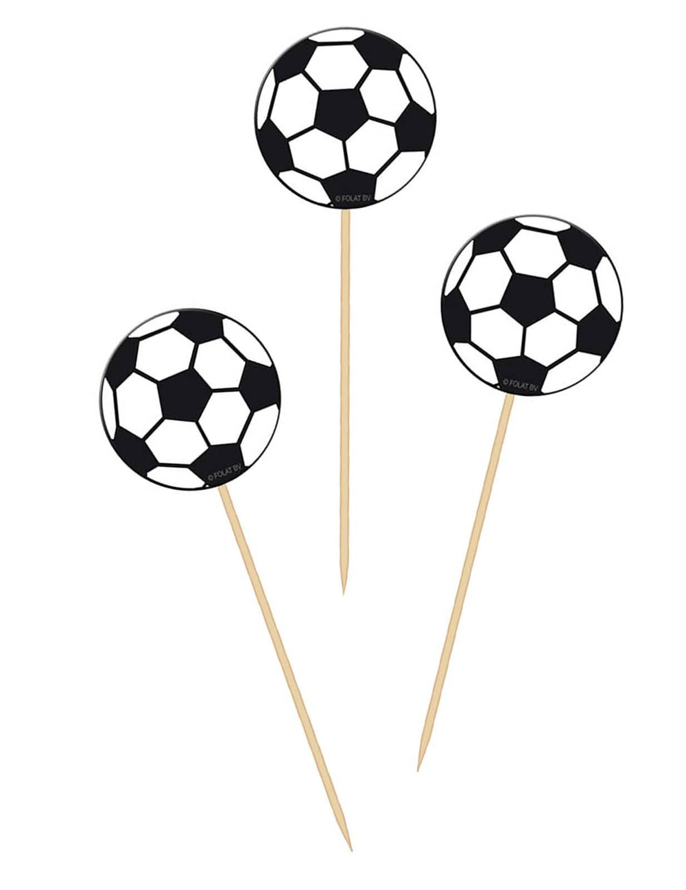 Tyčinky na futbalovú párty čierna a biela