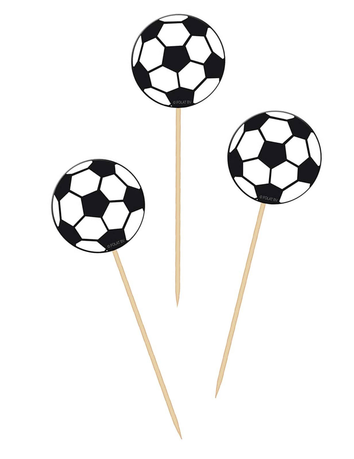 Tyčinky na futbalovú párty čierna a biela