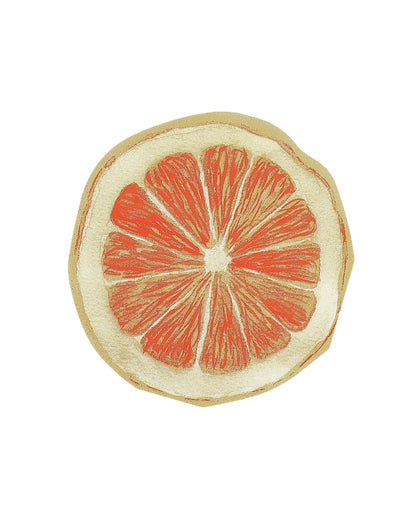 Serviettes cocktail agrume pour fête orange en forme de tranche