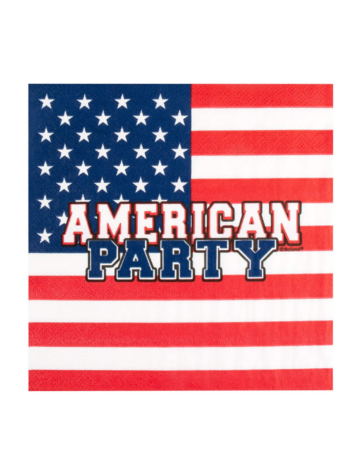 Detail motívu papierových obrúskov American party
