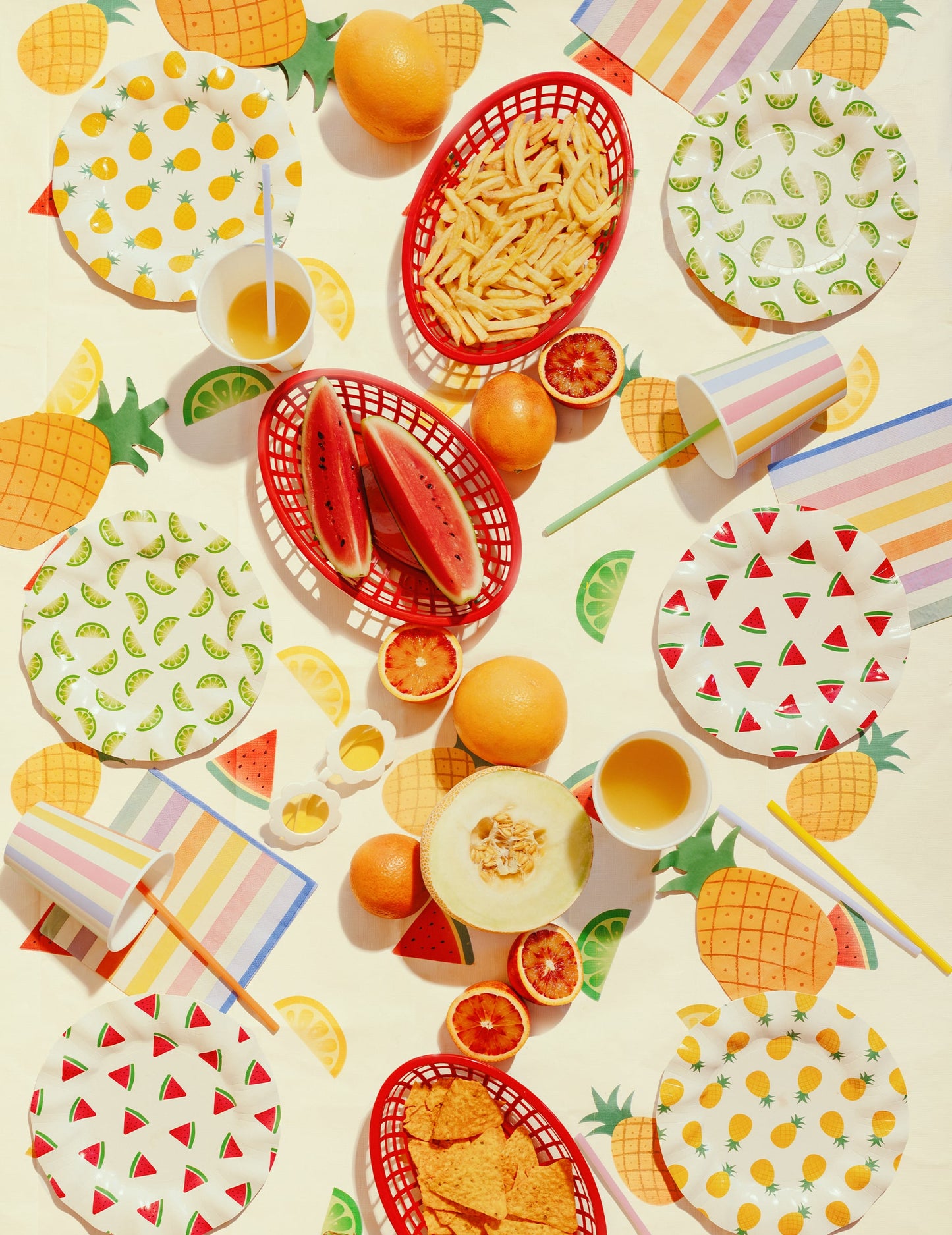 20 papierových servítok s ananásom 18,5 x 10,2 cm