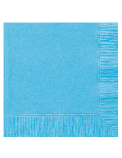 Serviettes en papier bleu ciel