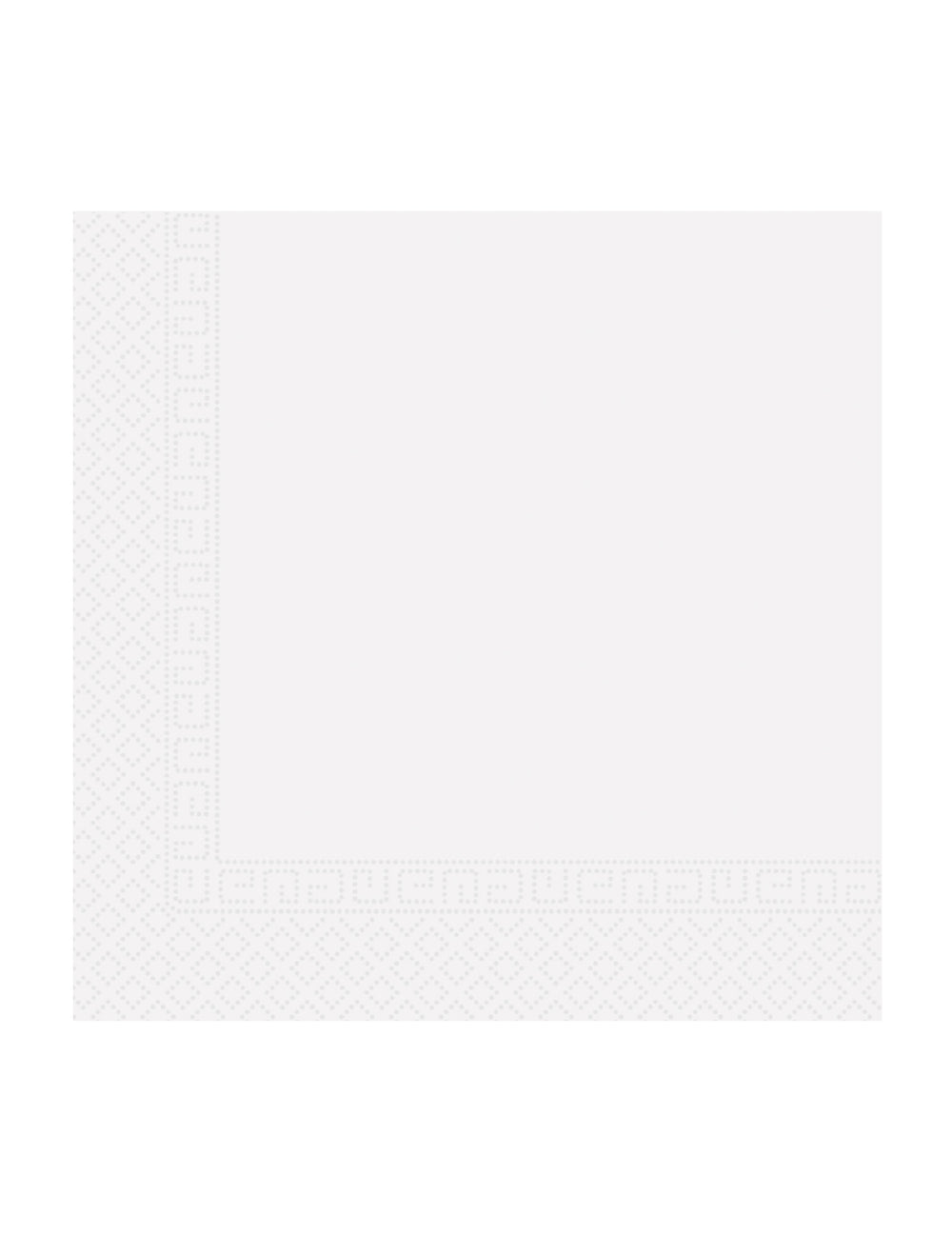 Serviettes en papier home compostable pour fête blanches