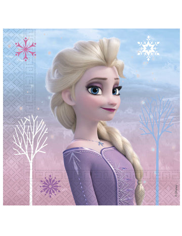 20 papierových obrúskov Frozen™ 33 x 33 cm