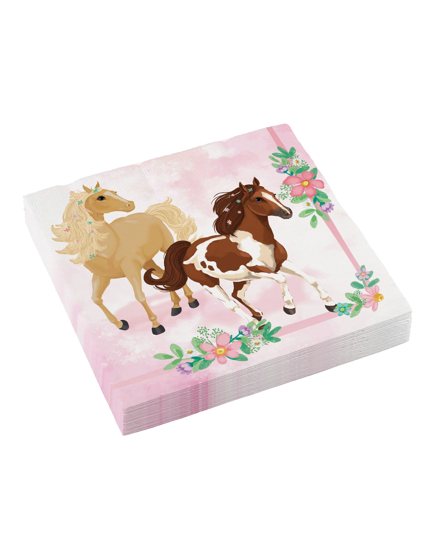 20 papierových servítok s motívom krásneho koňa 33 x 33 cm kvetinová dekorácia 