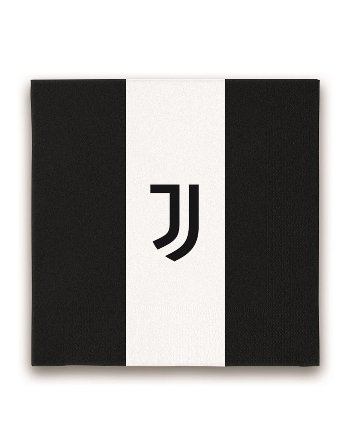 Serviettes en papier Juventus pour fête noir et blanc