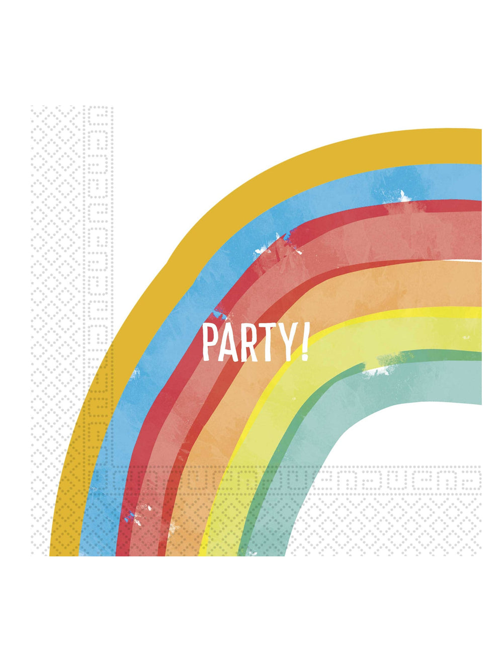 Serviettes en papier rainbow party pour anniversaire arc-en-ciel multicolore