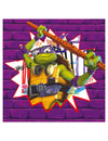 Serviettes en papier Tortues Ninja next generation pour enfant violettes avec Donatello