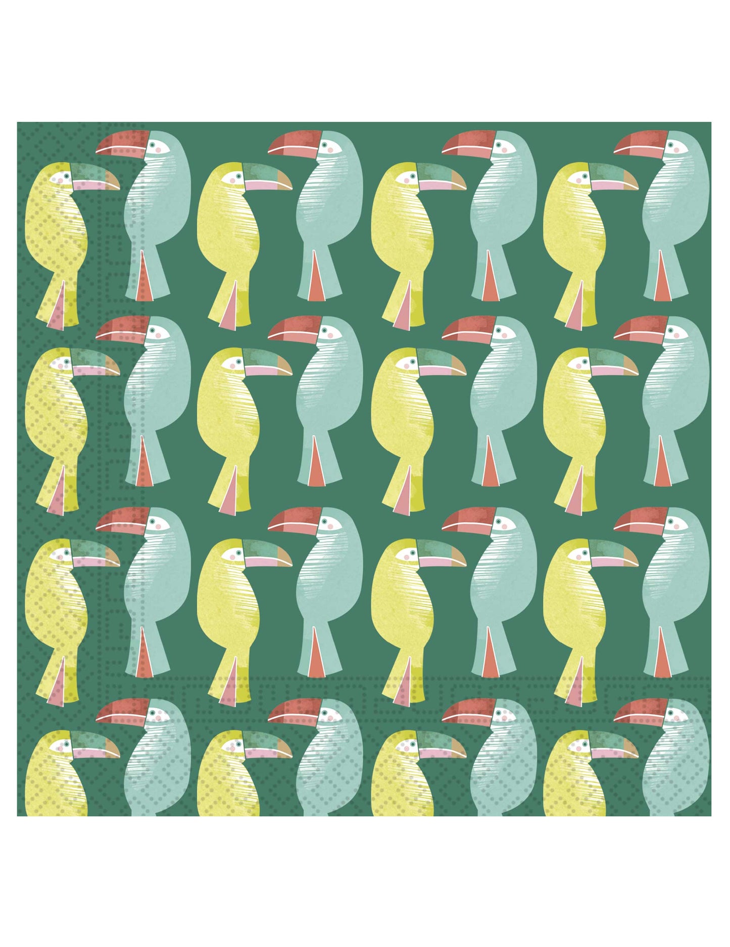 20 papierových obrúskov s tropickým tukanom 33 x 33 cm téma džungle