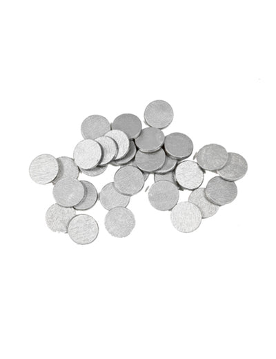 Confettis de table ronds pour décoration de fête argent