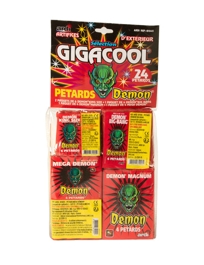 24 veľké prskavky Démon Giga Cool
