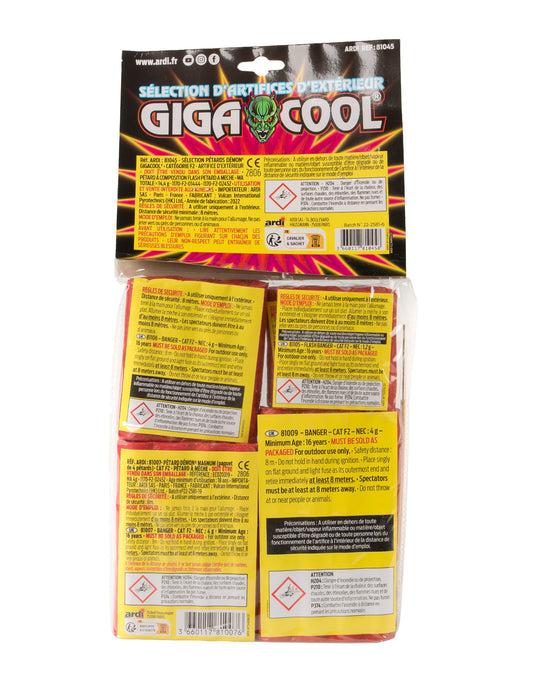 24 veľké prskavky Démon Giga Cool