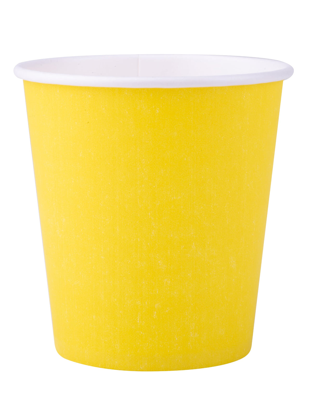 Gobelets en carton jaune uni