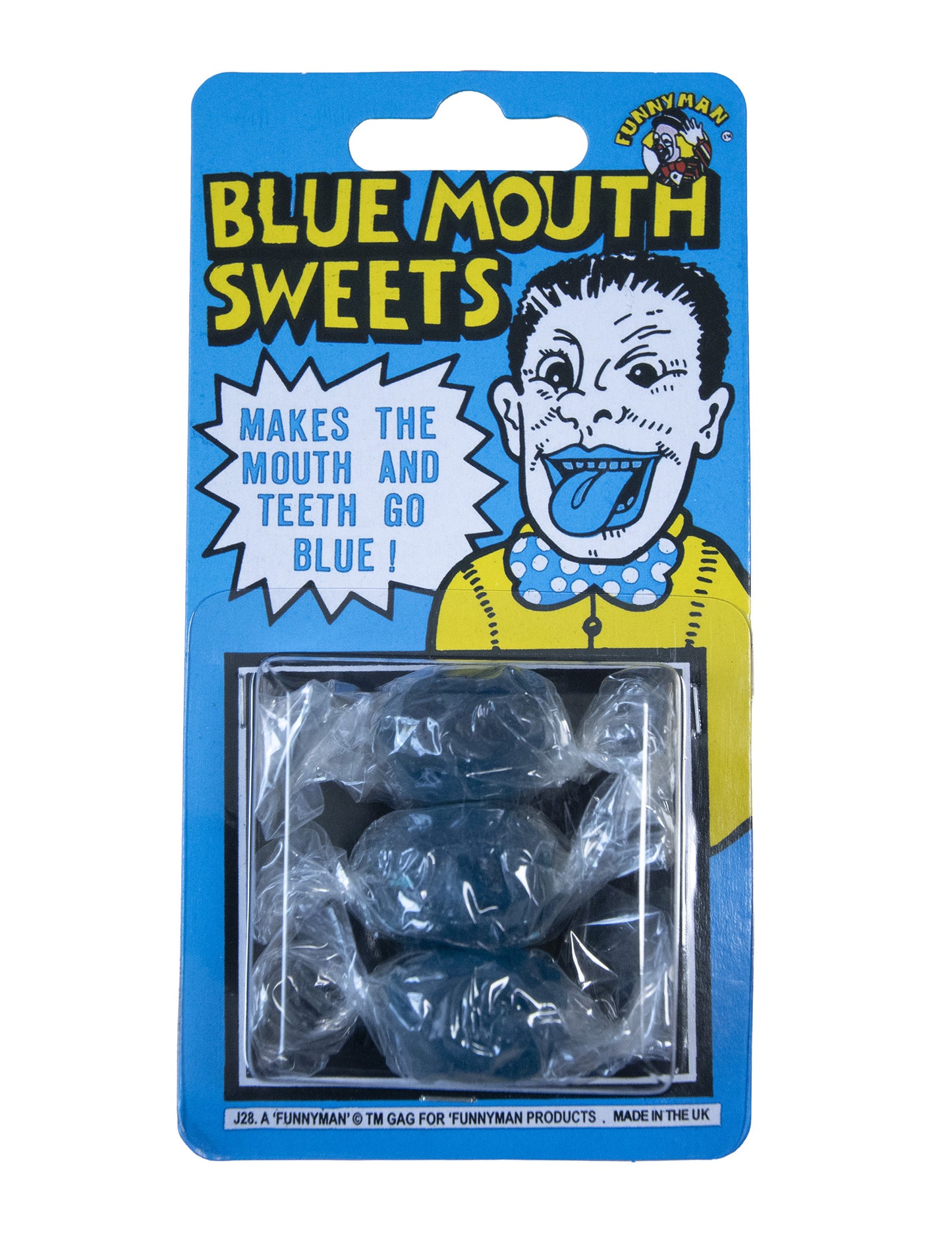 3 Modré jazykové cukríky - žartovné predmety 