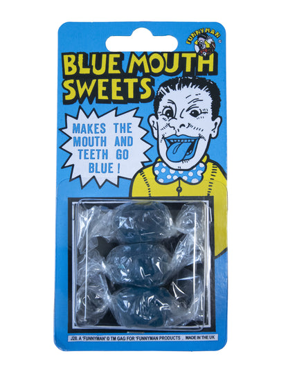 3 Modré jazykové cukríky - žartovné predmety 