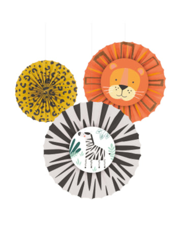 3 Získajte závesné dekorácie s tematikou divokého safari 18 až 38 cm papier