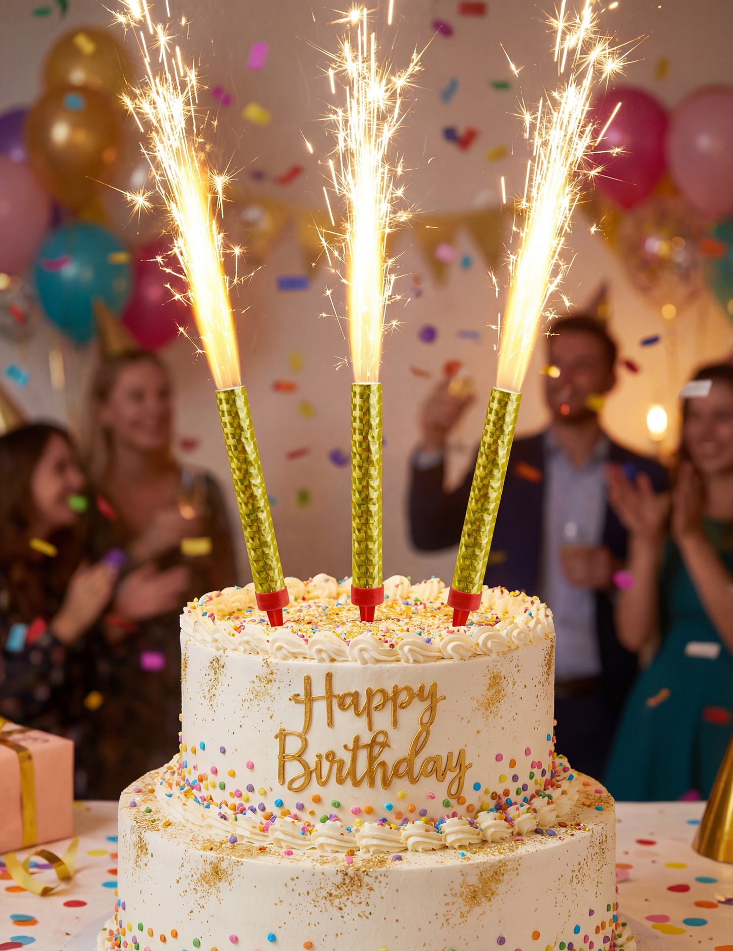 3 Zlaté fontány zmrzliny 9,5 cm