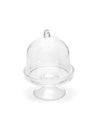 Mini cloche en plastique pour dragées transparente