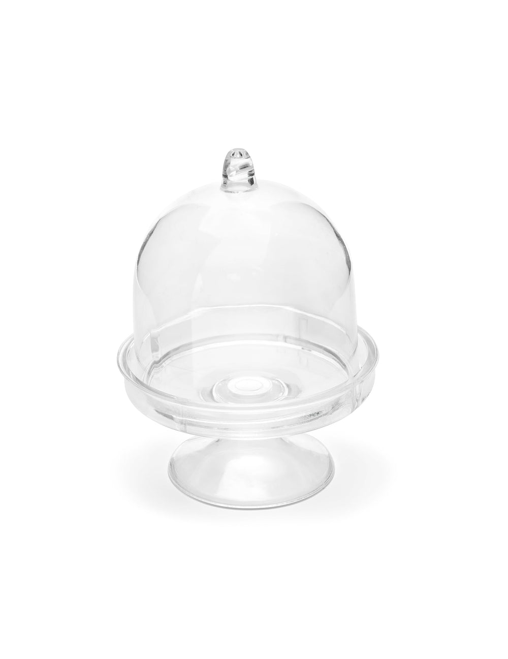 Mini cloche en plastique pour dragées transparente
