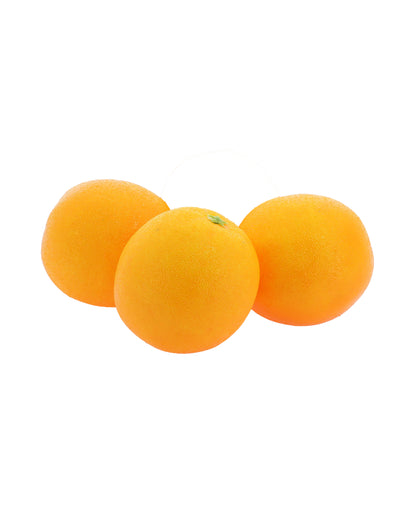 3 umelé pomaranče na dekoráciu 8 cm