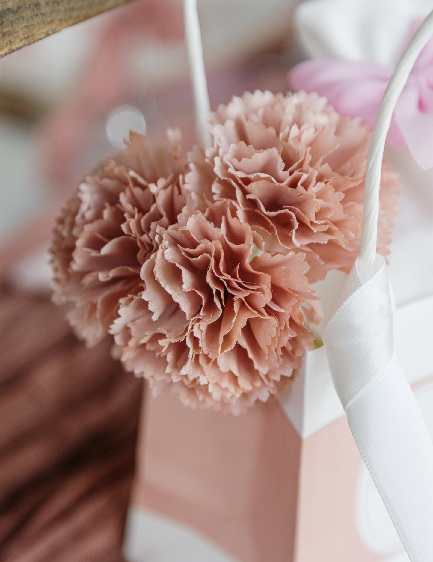 3 ružové pivonky, 13 cm na stonkách, umelé ozdobné kvety