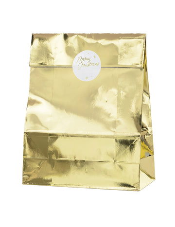 3 zlaté darčekové vrecká 25 x 38 cm