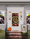 Décorations de maison clown d'Halloween pour la fête multicolores avec affiches et autocollants ensanglantés