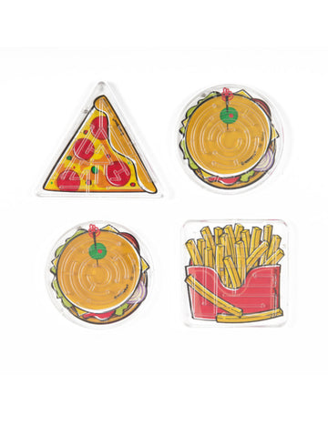 4 doplnky piñata hry bludisko rýchle občerstvenie hamburger pizza