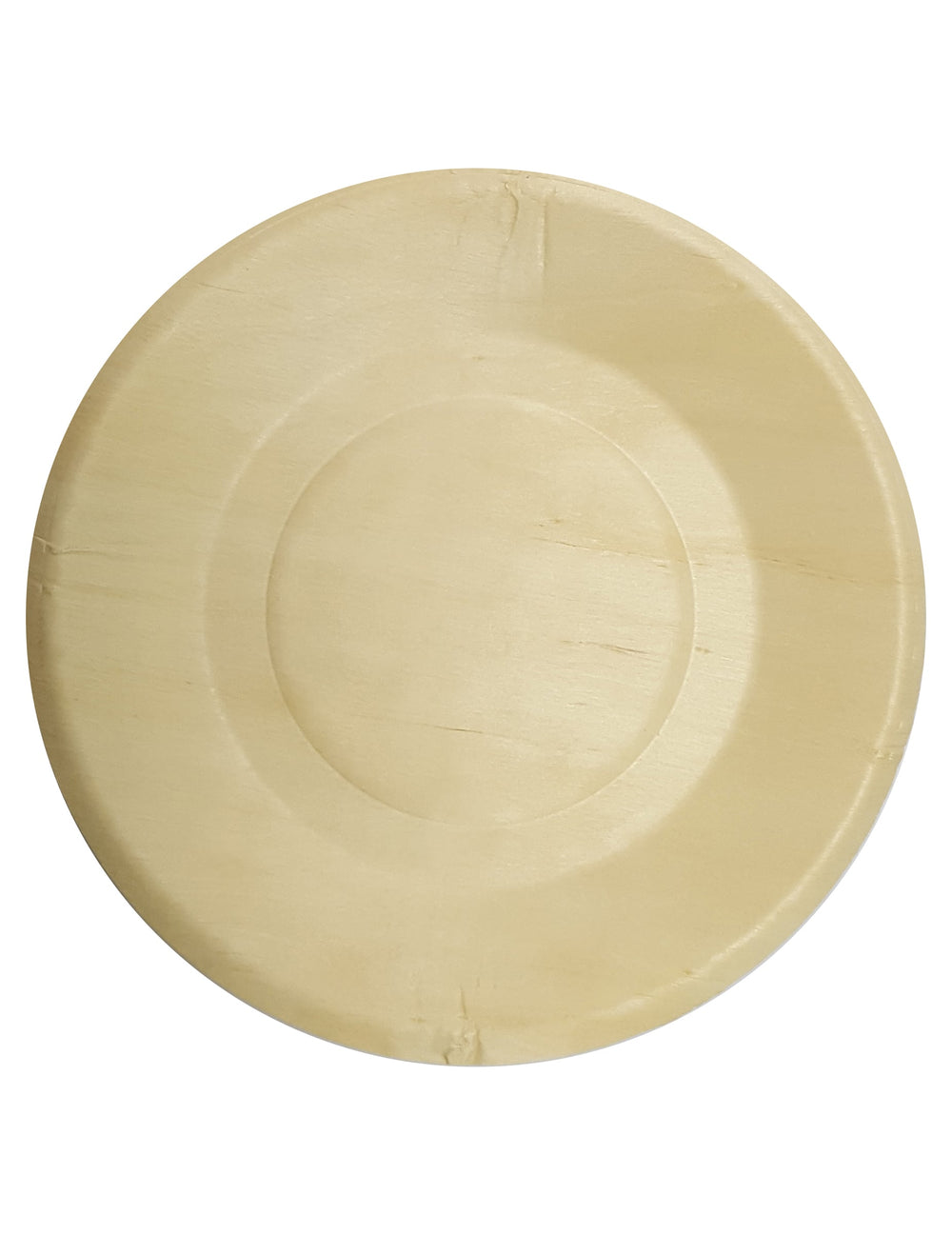Assiettes en bois écologiques pour fête beige naturel