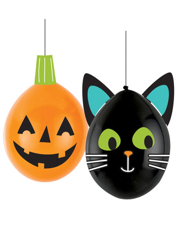 2 latexové balóny DIY Halloween priatelia 30 cm