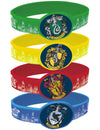 Bracelets élastiques Harry Potter pour enfant multicolores avec blasons de Poudlard