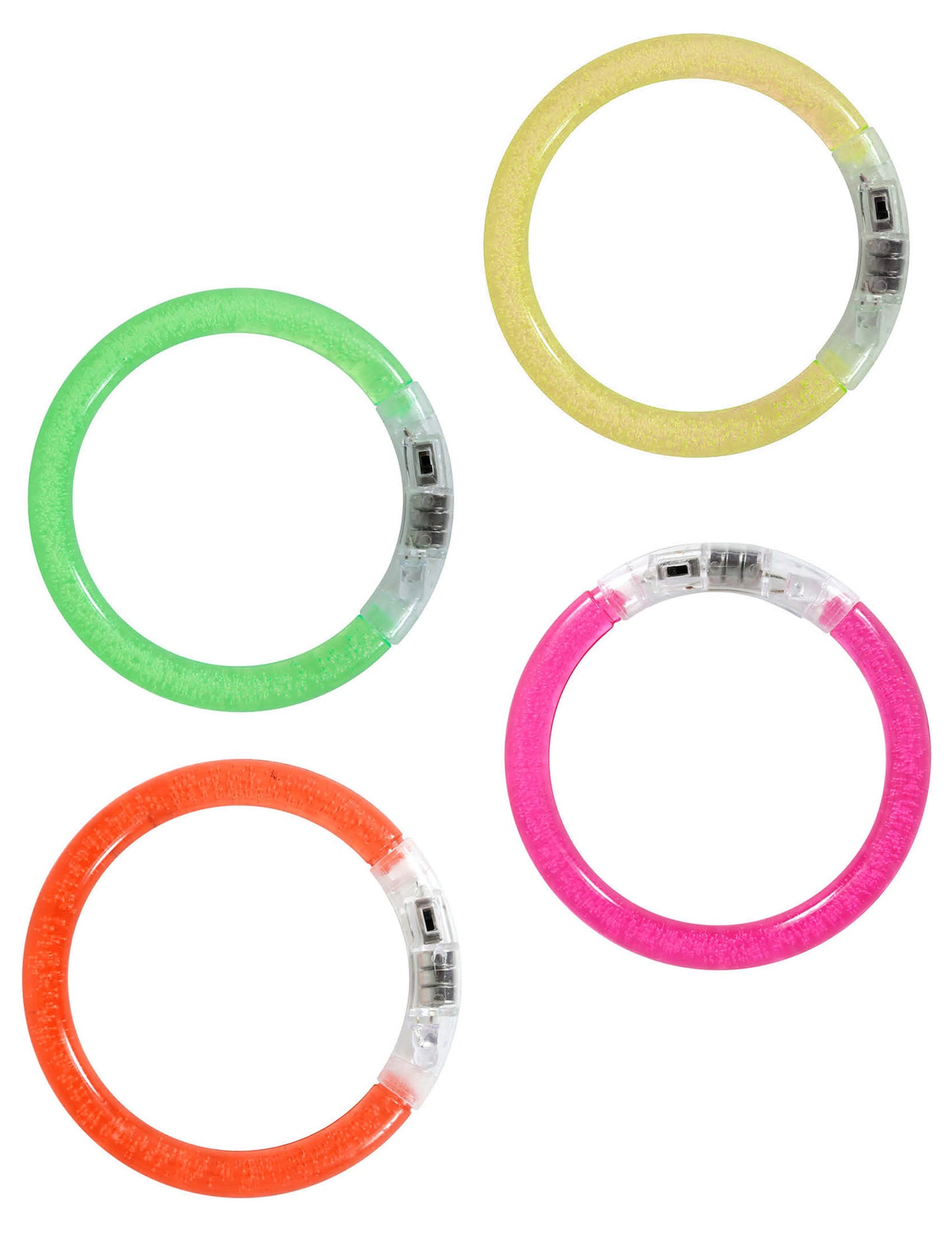 4 LED svietiace náramky 