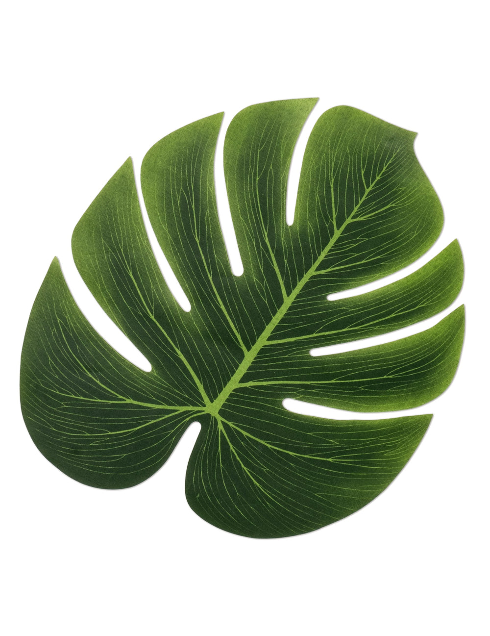 Feuilles de Monstera pour décoration vert en plastique