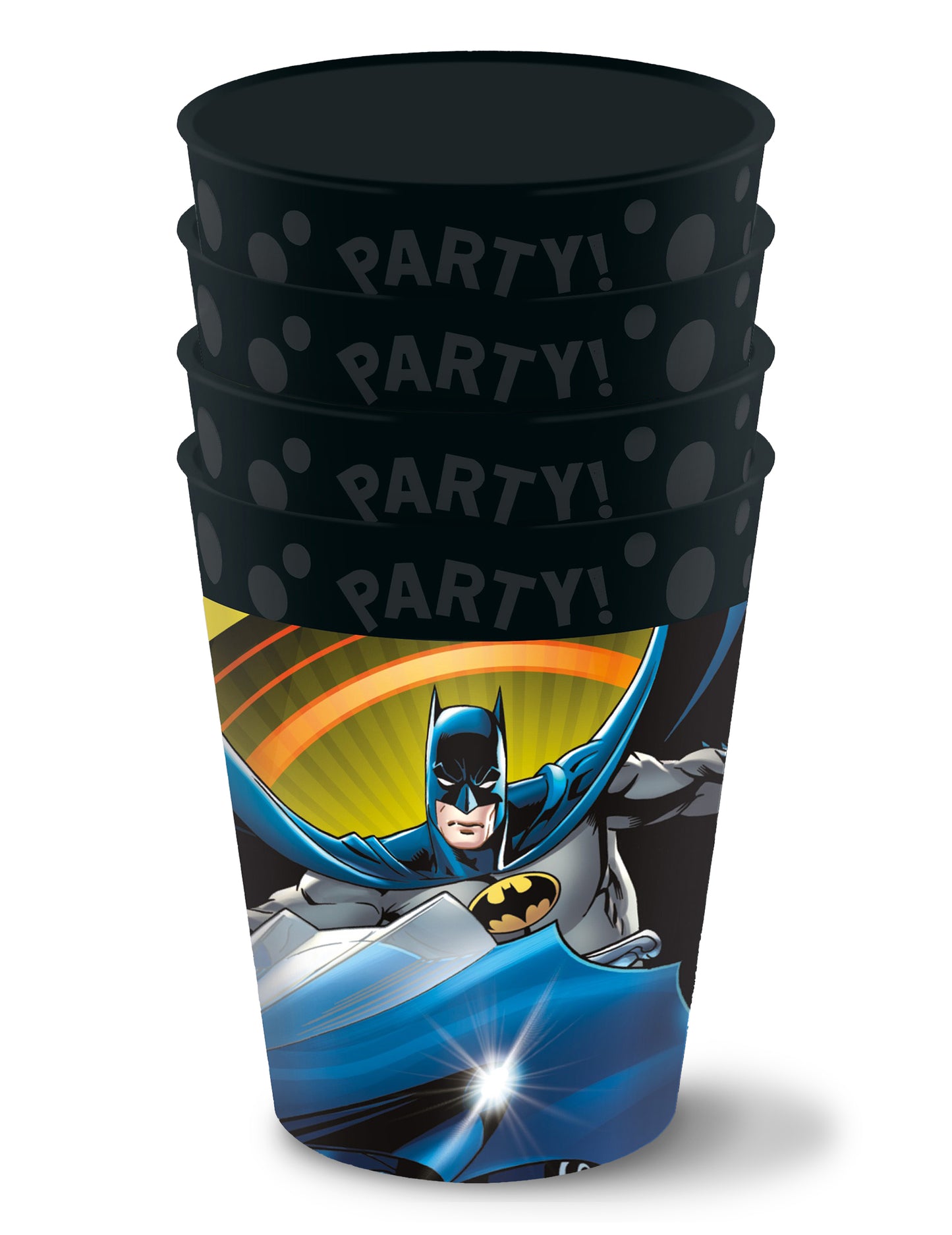 4 opakovane použiteľné poháre Batman™ 250 ml