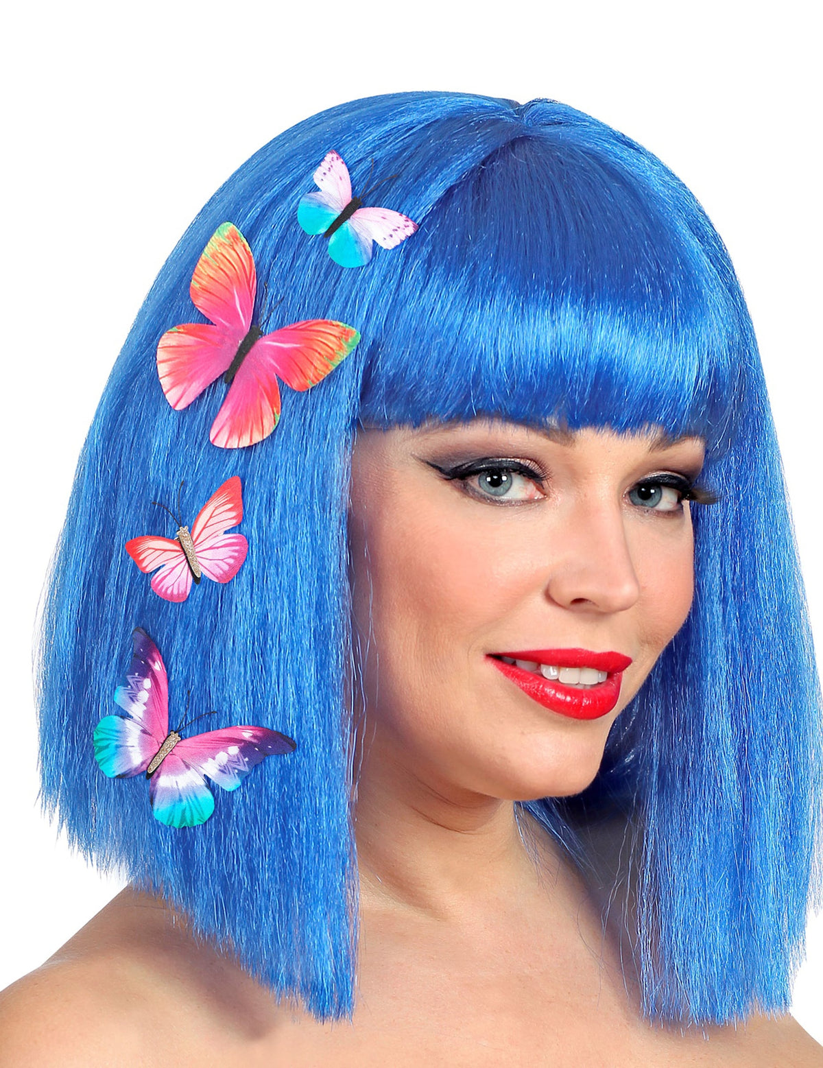 Pinces à cheveux papillon pour femme colorés
