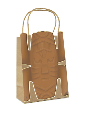 4 darčekové tašky z kraftového papiera s totemom pre dobrodruhov