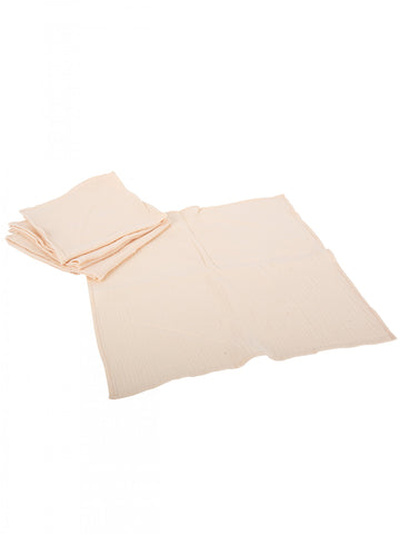 Serviettes en gaze de coton bohème blush lavables