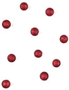 Boules de décoration pailletées pour fête rouge en mousse