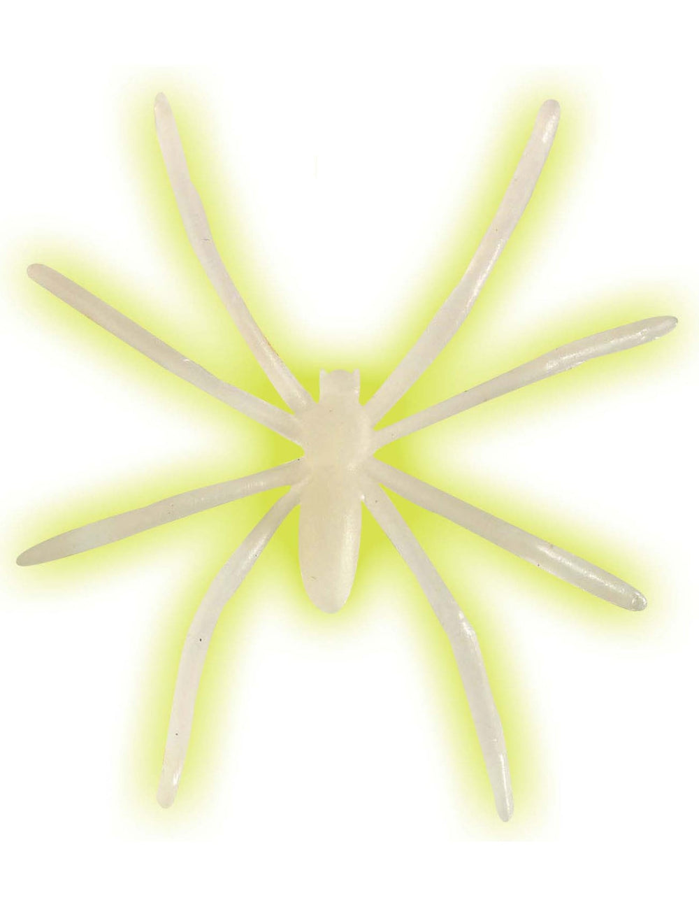 Araignées phosphorescentes Halloween pour décoration blanches