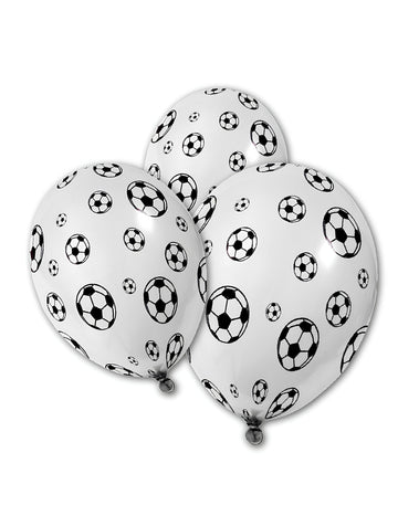 5 latexových balónov futbalových loptičiek 30 cm