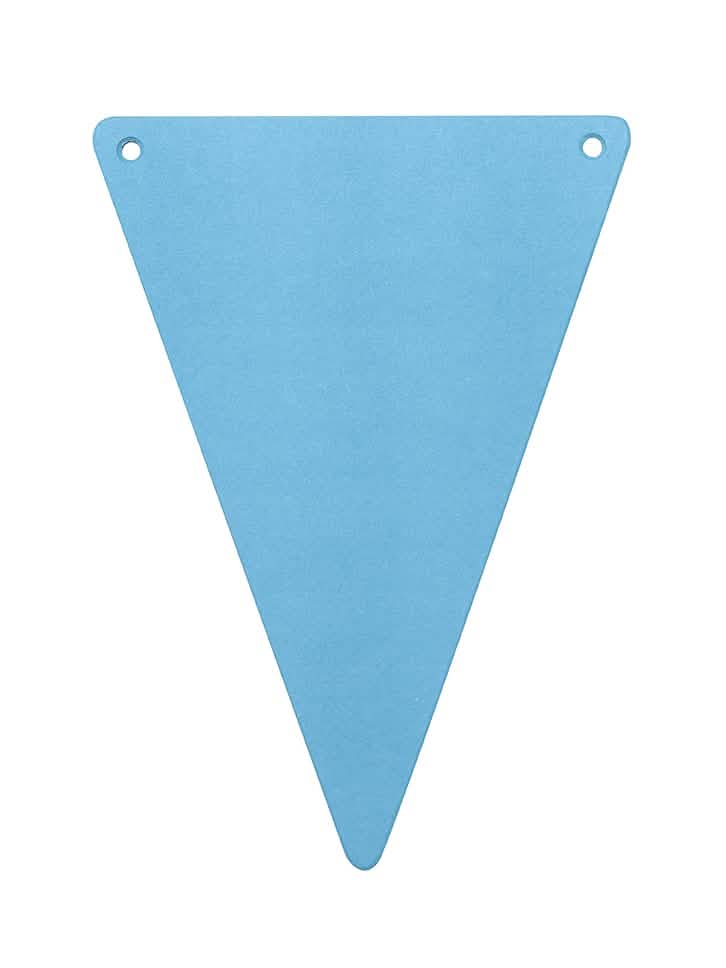 Tyrkysová kartónová zástava DIY